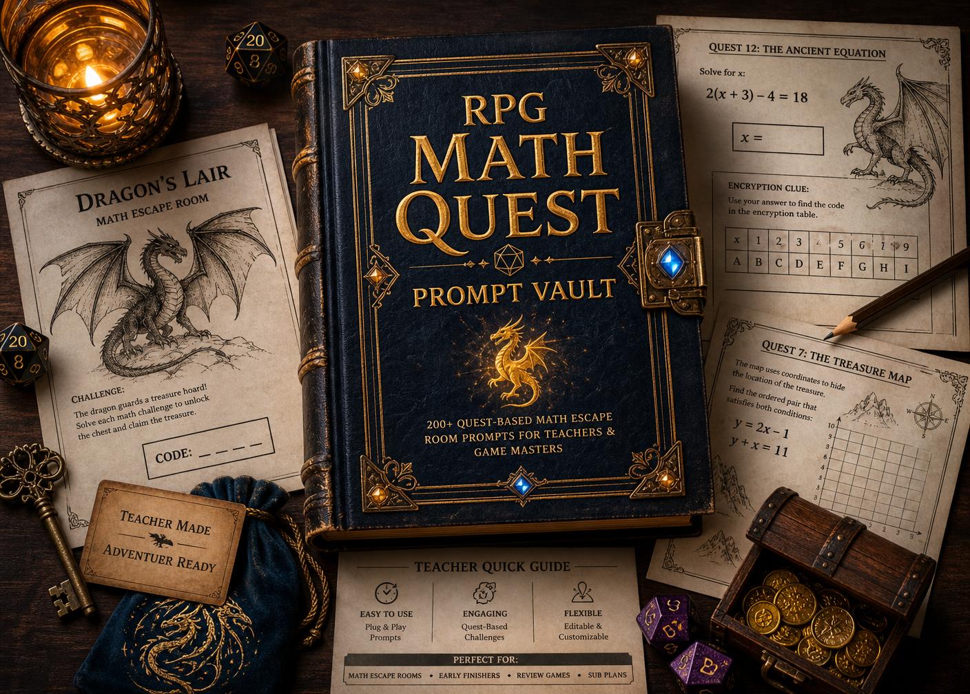 The RPG Math Quest Prompt Vault